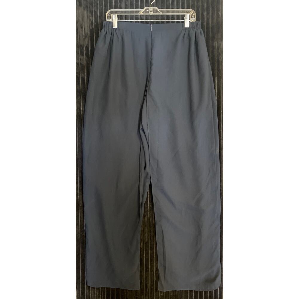 "Women's Mid-Rise Pleated Wide Leg Pants - Future Collective Navy Blue XL"